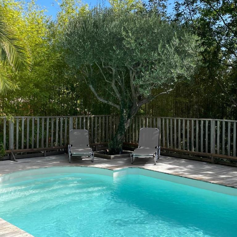 Ravissante villa tout bois avec piscine chauffée - Maison 4 Chambres - 5