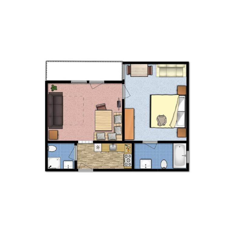 Kristiania - Apartment B mit 1 Schlafzimmer - 12