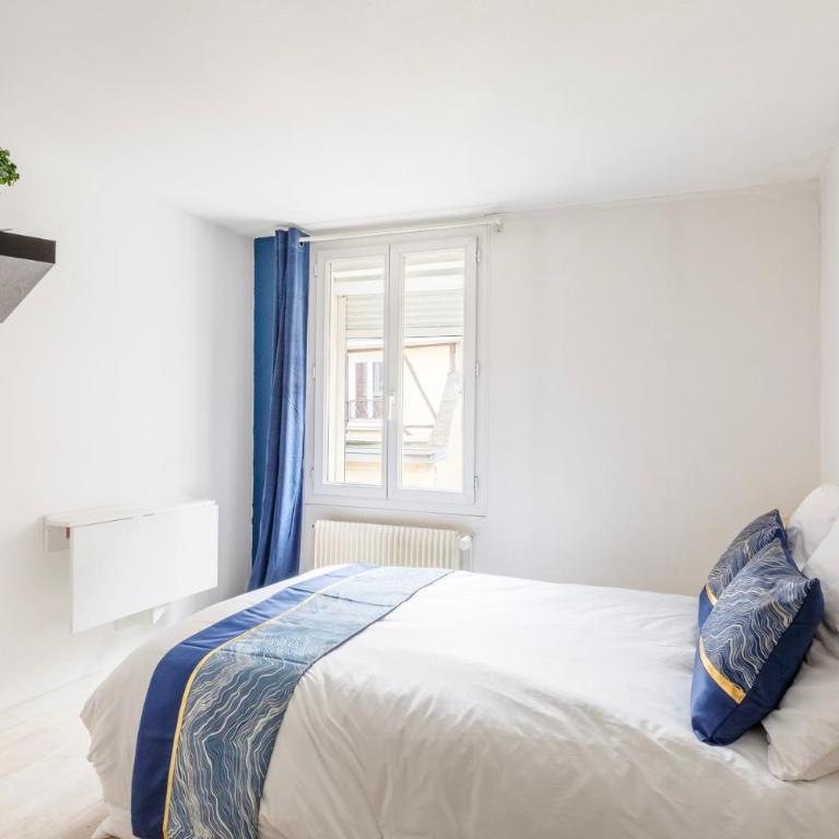 Maison de ville plein centre Rouen - TV 4K connecté - Patio - Wifi Fibre - 4 grande chambres - Proche parking gratuit - Lave Vaisselle - Lave linge - Appartamento - 17