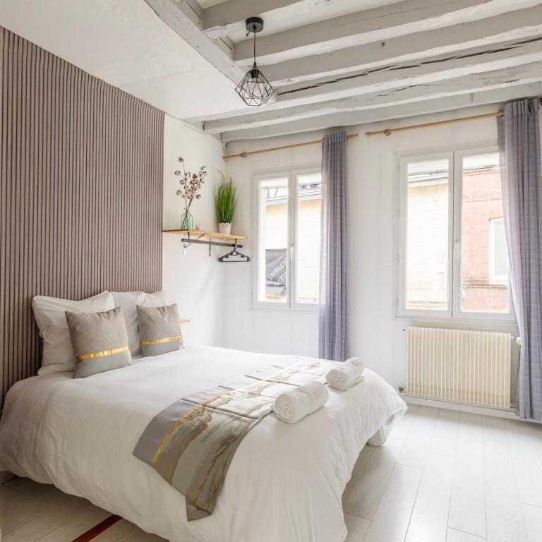 Maison de ville plein centre Rouen - TV 4K connecté - Patio - Wifi Fibre - 4 grande chambres - Proche parking gratuit - Lave Vaisselle - Lave linge - Appartamento - 13