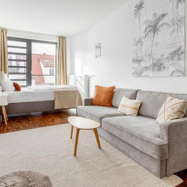 Global Living - Design Apartment I Rathausplatz I Kitchen I Augsburg - Appartamento con 1 Camera da Letto - 25