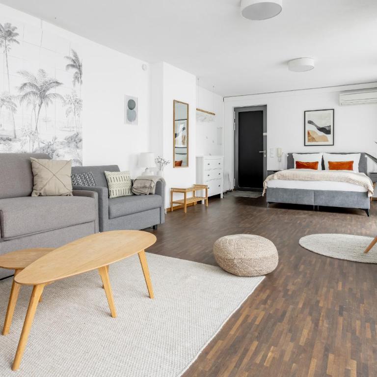 Global Living - Design Apartment I Rathausplatz I Kitchen I Augsburg - Appartamento Deluxe - 4