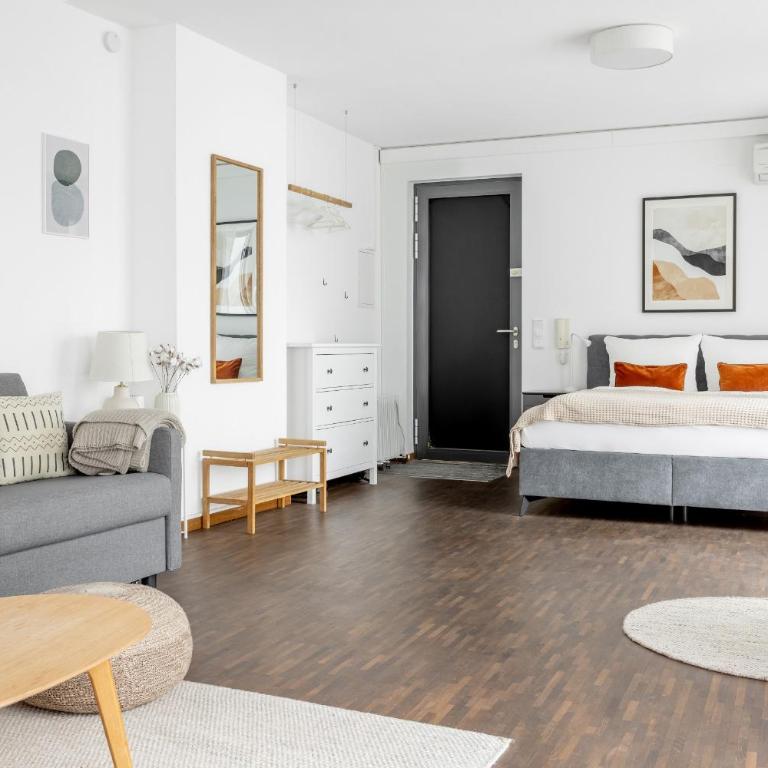 Global Living - Design Apartment I Rathausplatz I Kitchen I Augsburg - Appartamento Deluxe - 17