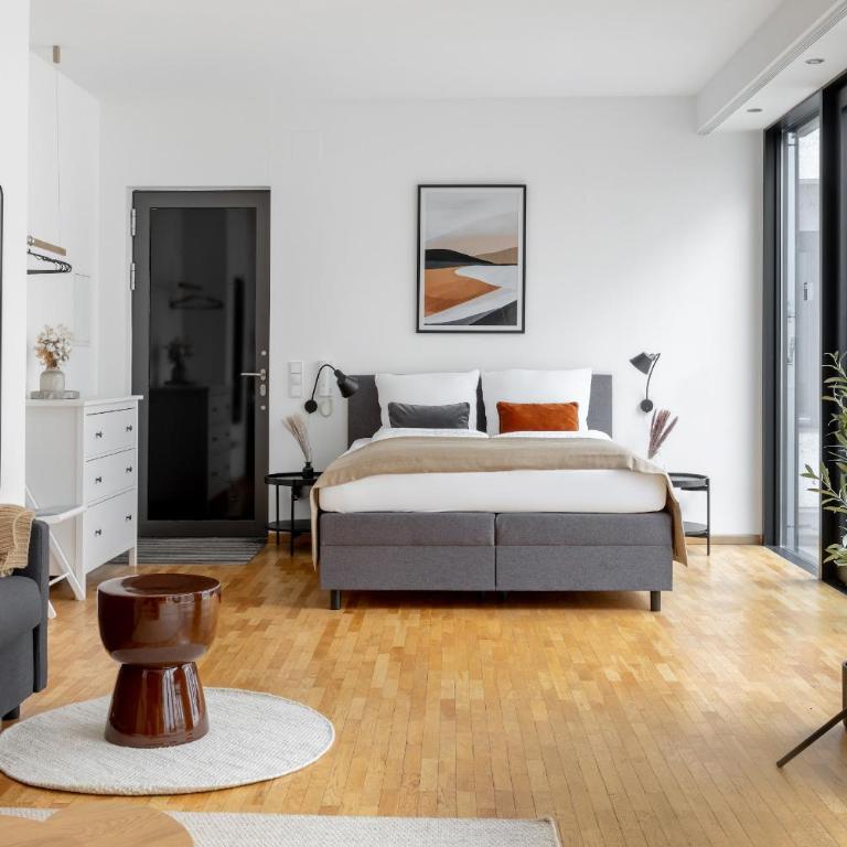 Global Living - Design Apartment I Rathausplatz I Kitchen I Augsburg - Appartamento con Terrazza - 21