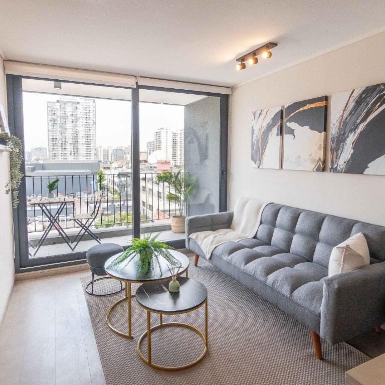 HOM I Wifi Metro Irarrazaval Terraza en Nunoa - Apartamento - 2