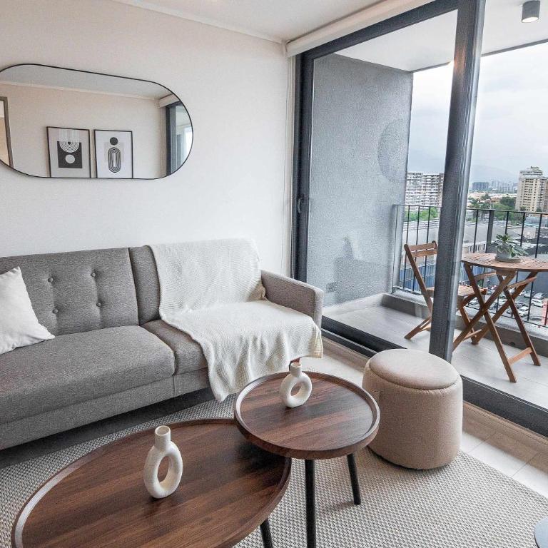 HOM I Terraza Metro Irarrazaval Wifi Nunoa - Apartment - 6