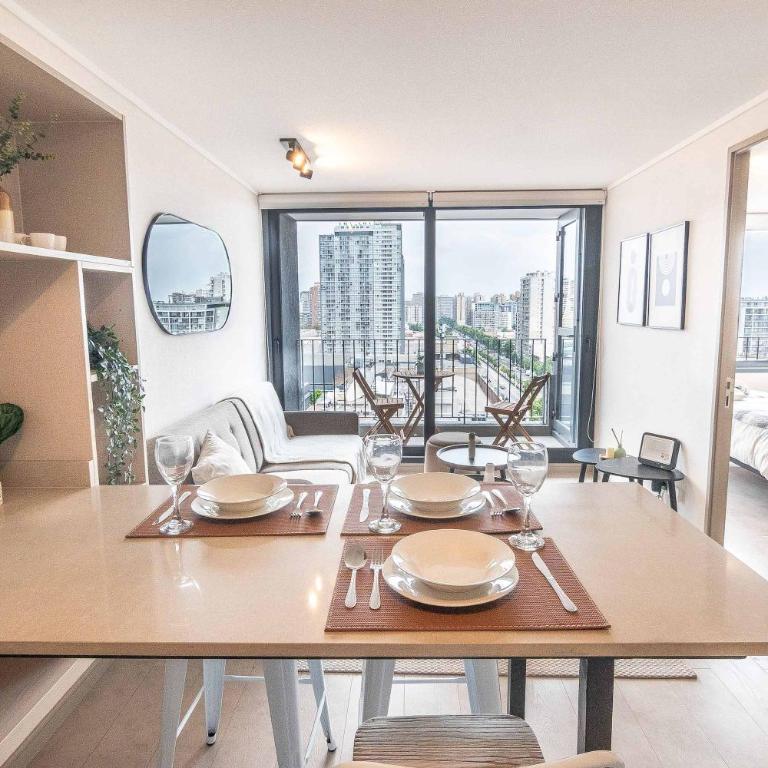 HOM I Terraza Metro Irarrazaval Wifi Nunoa - Apartment - 14