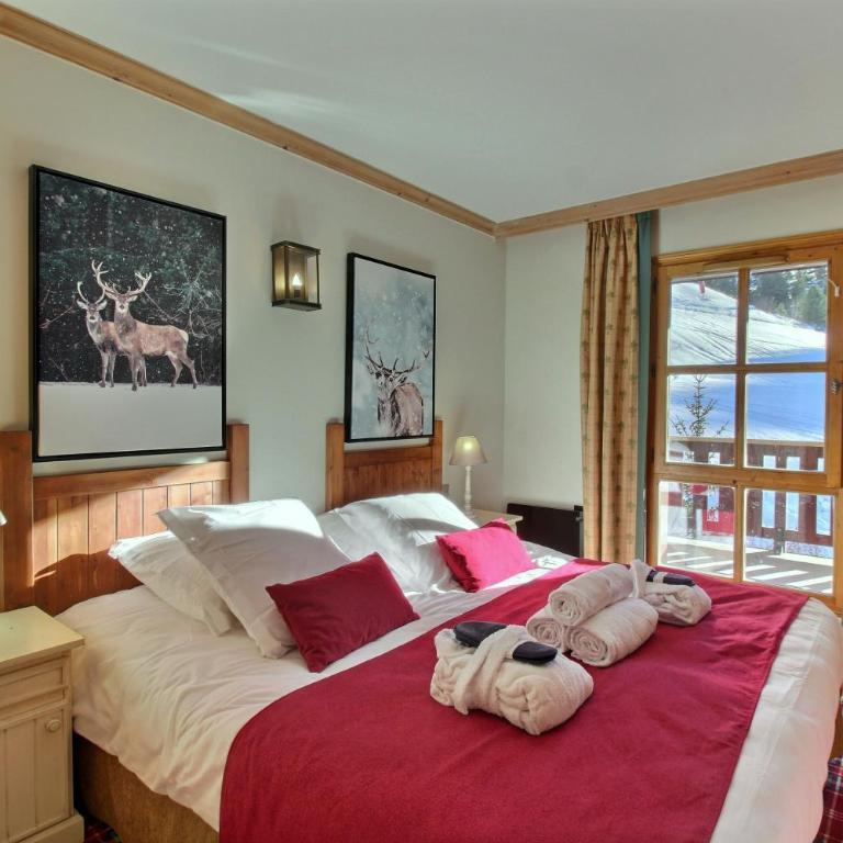 ARC 1950, Appartement 1 chambre, 4 personnes, Exposition Sud, SAUNA, HAMMAM, JACUZZI, PISCINE - Apartamento de 1 dormitorio con balcón y vistas a la montaña - 7