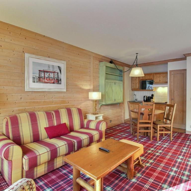 ARC 1950, Appartement 1 chambre, 4 personnes, Exposition Sud, SAUNA, HAMMAM, JACUZZI, PISCINE - Apartamento de 1 dormitorio con balcón y vistas a la montaña - 9