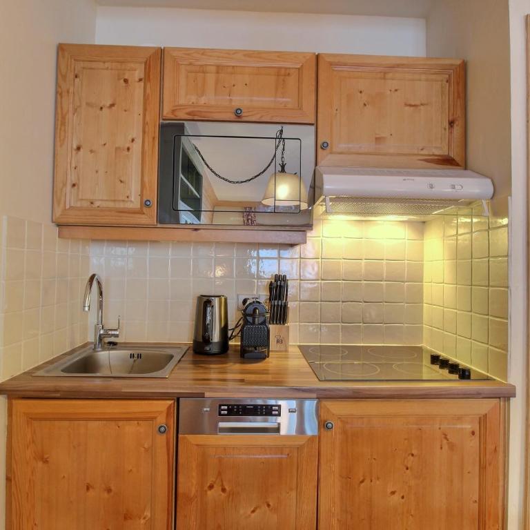 ARC 1950, Appartement 1 chambre, 4 personnes, Exposition Sud, SAUNA, HAMMAM, JACUZZI, PISCINE - Apartamento de 1 dormitorio con balcón y vistas a la montaña - 14