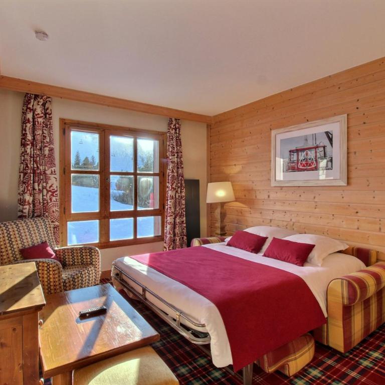 ARC 1950, Appartement 1 chambre, 4 personnes, Exposition Sud, SAUNA, HAMMAM, JACUZZI, PISCINE - Apartamento de 1 dormitorio con balcón y vistas a la montaña - 19