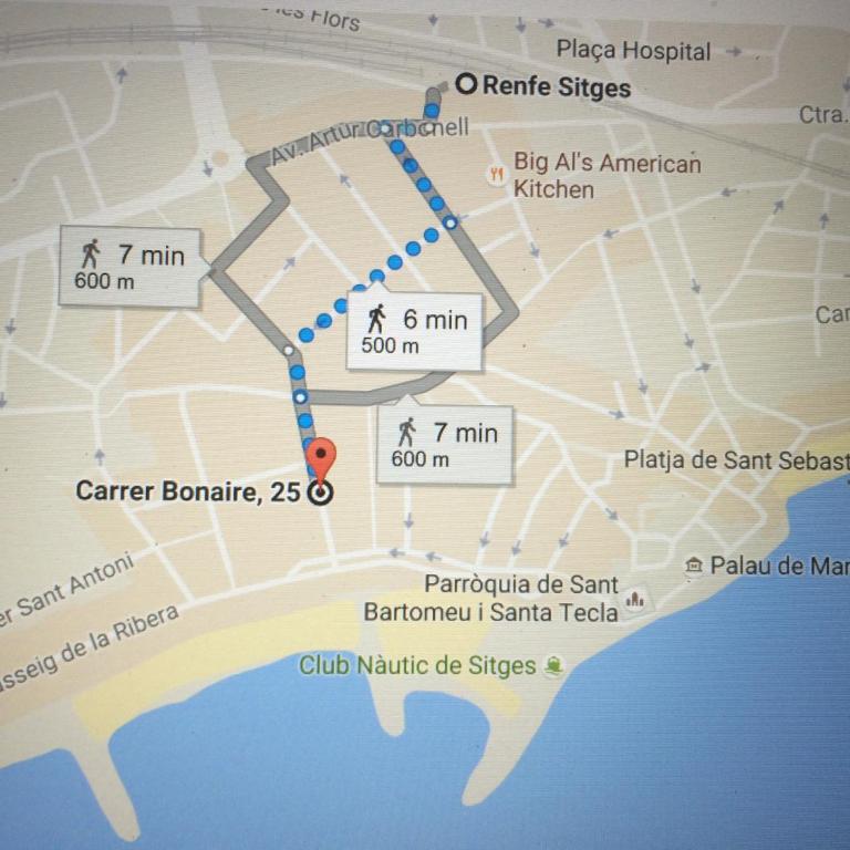 Sitges Center & Beach with Sea View - Apartamento de 1 dormitorio con vistas parciales al mar - 22