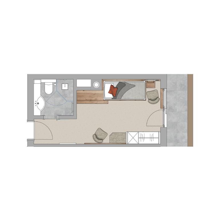 Hotel Garni Entstrasser - Single Room with Balcony - 6