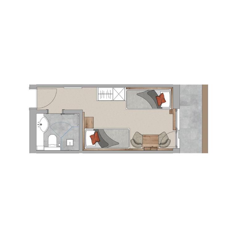 Hotel Garni Entstrasser - Twin Room with Balcony - 6