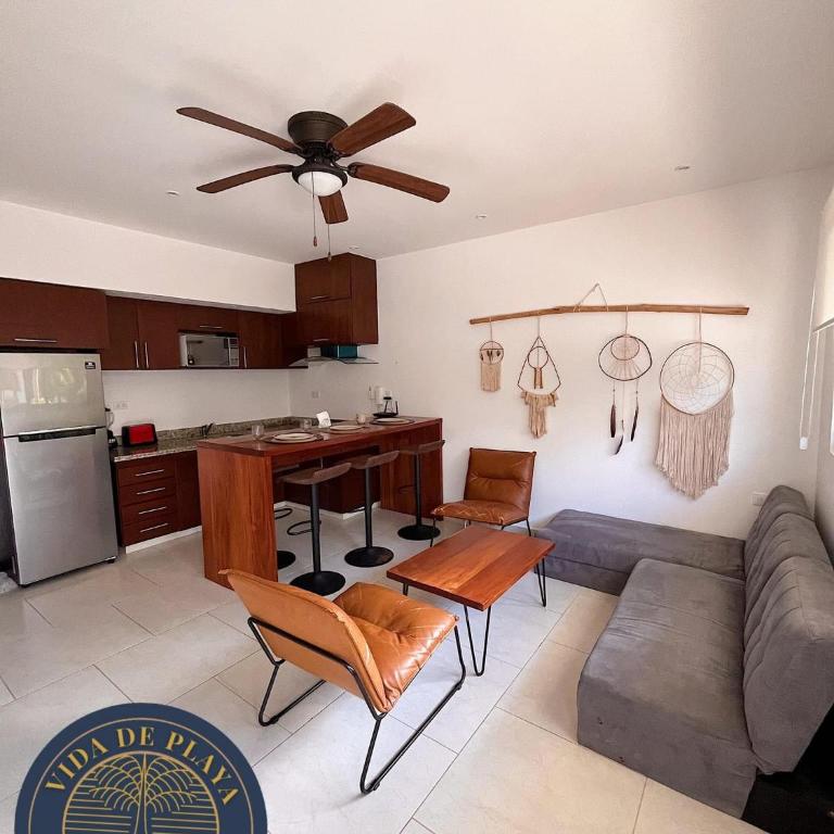 Blue luxury, alberca central, cocina equipada - Apartamento de 1 dormitorio - 2