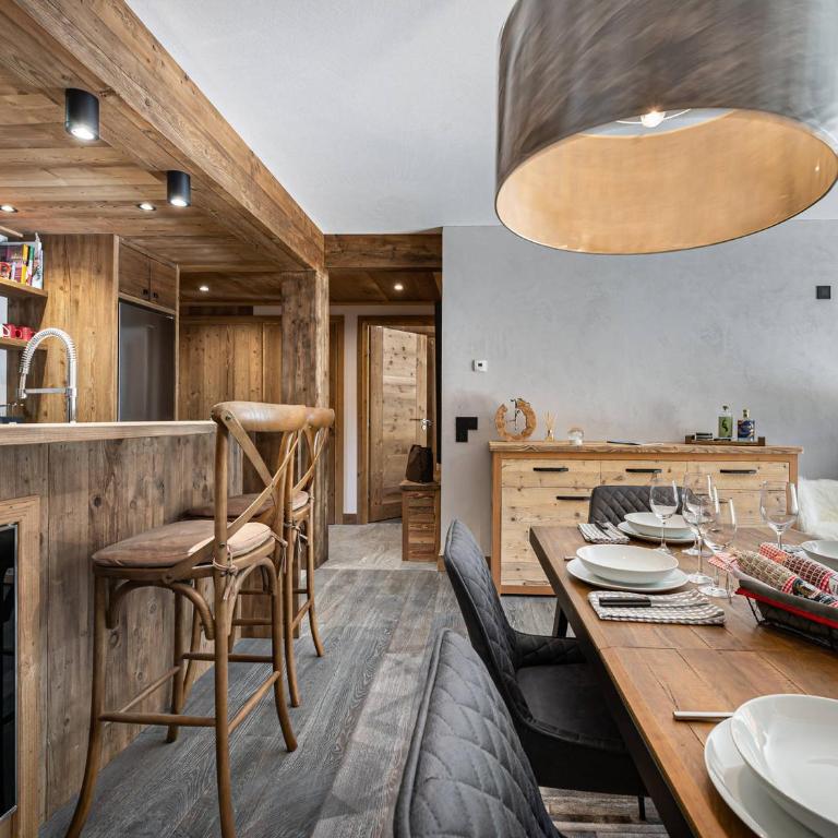 Appartement neuf à Courchevel proche des pistes, 3 chambres, dortoir, wifi, parking - FR-1-568-3 - Apartamento (8 adultos) - 8