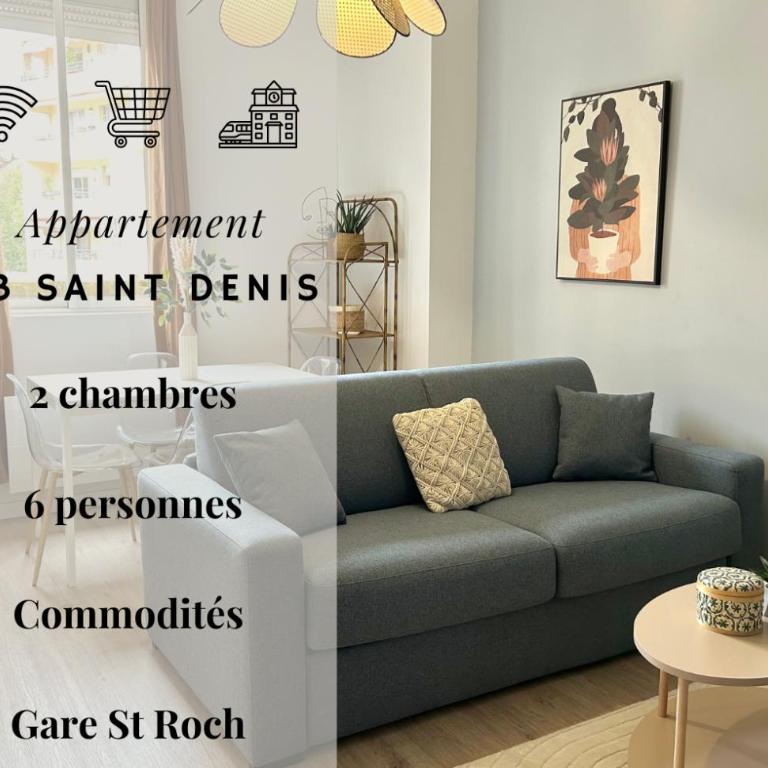 037-St Denis 1, Appart 2 chambres,Centre ville - Appartement 2 Chambres - 1