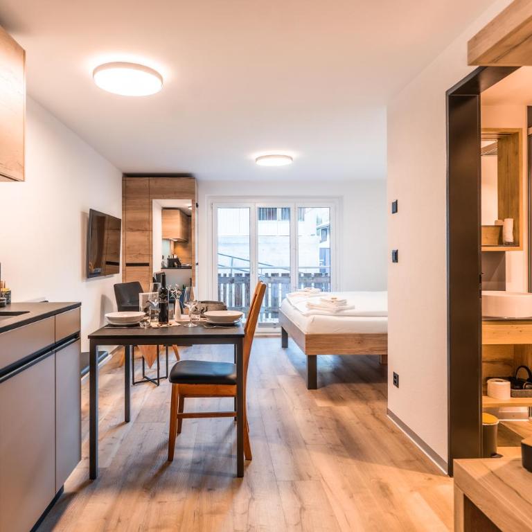 Studio Enzian - Matterhorn Sicht bei der Bergbahn Inspiringplaceszermatt - Apartamento de 1 dormitorio - 2