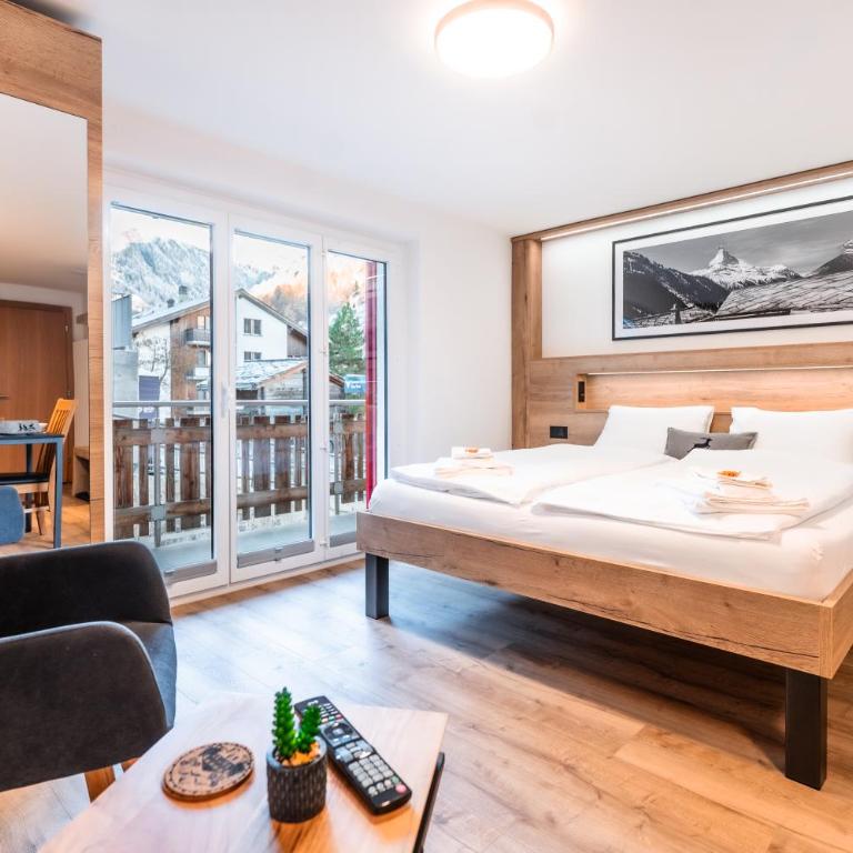 Studio Enzian - Matterhorn Sicht bei der Bergbahn Inspiringplaceszermatt - Apartamento de 1 dormitorio - 12