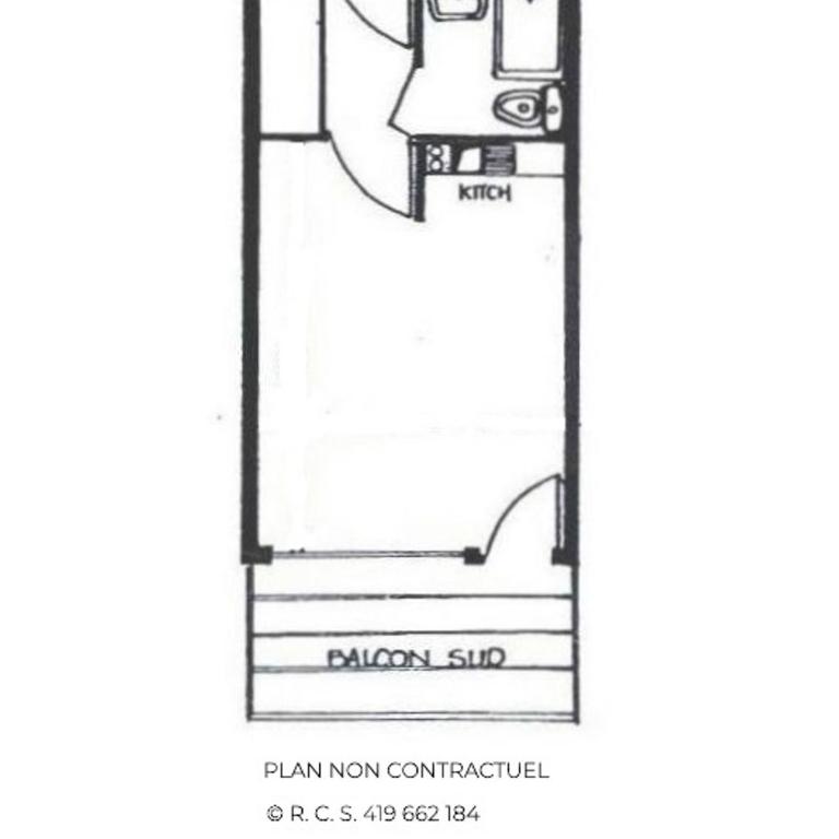 Studio mezzanine économique pour 2 avec balcon - Animaux admis - FR-1-452-152 - Monolocale - 17