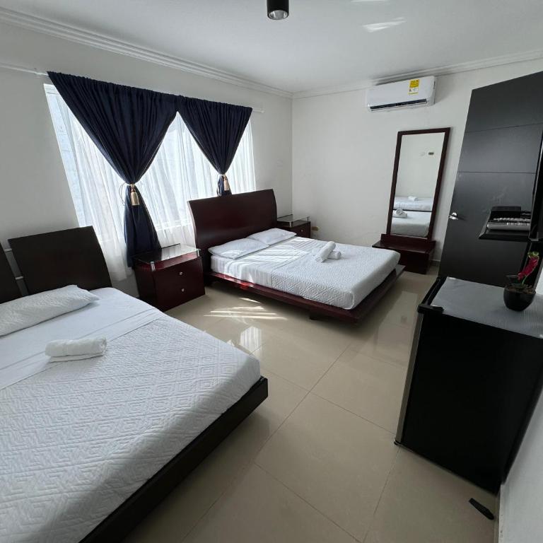 Casa palma Cartagena de Indias, Colombia - Habitación Cuádruple Dúplex - 1