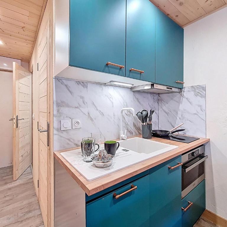 Studio cozy au pied des pistes avec balcon sud, pour 4 personnes - FR-1-832-3 - Estudio - 12
