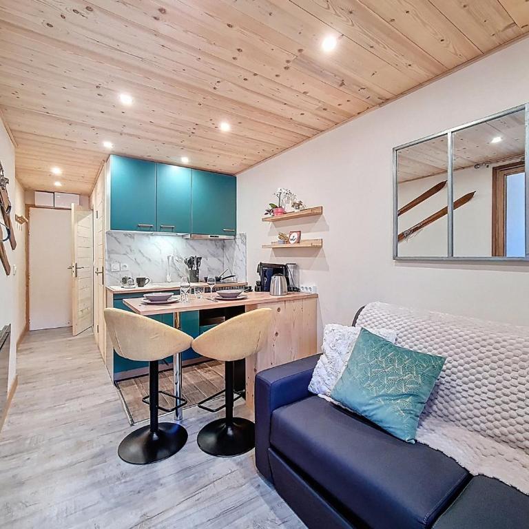 Studio cozy au pied des pistes avec balcon sud, pour 4 personnes - FR-1-832-3 - Estudio - 13