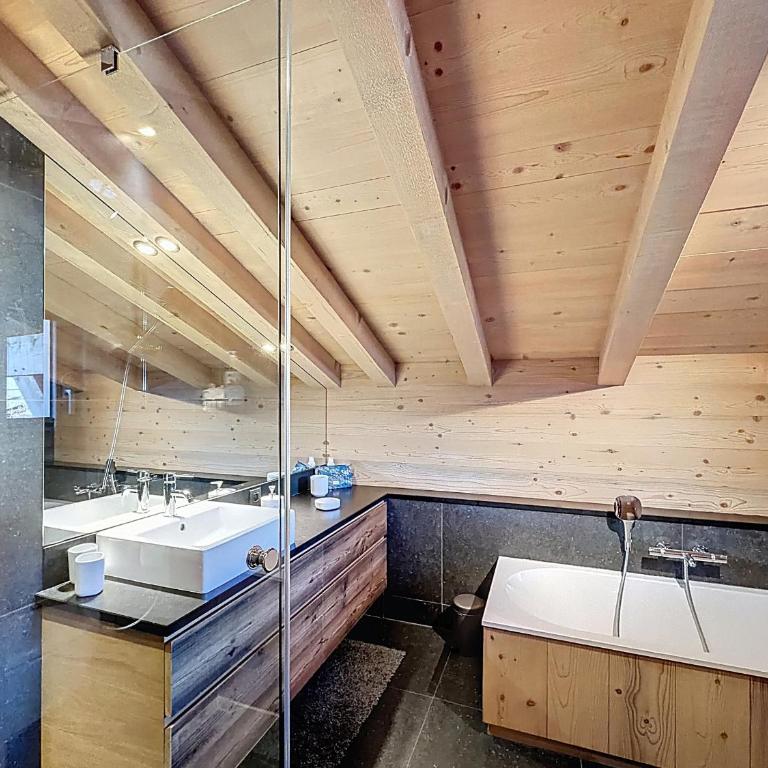 Duplex neuf avec terrasse face au Mont Blanc, 3 chambres et mezzanine, à 3 km du centre de Combloux - Appartement 3 Chambres - 21
