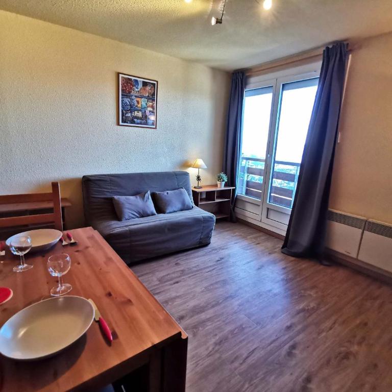2 Pièces Cabine Pied des Pistes - 4 Lits Superposés, Animaux Admis - Appartement 1 Chambre - 7
