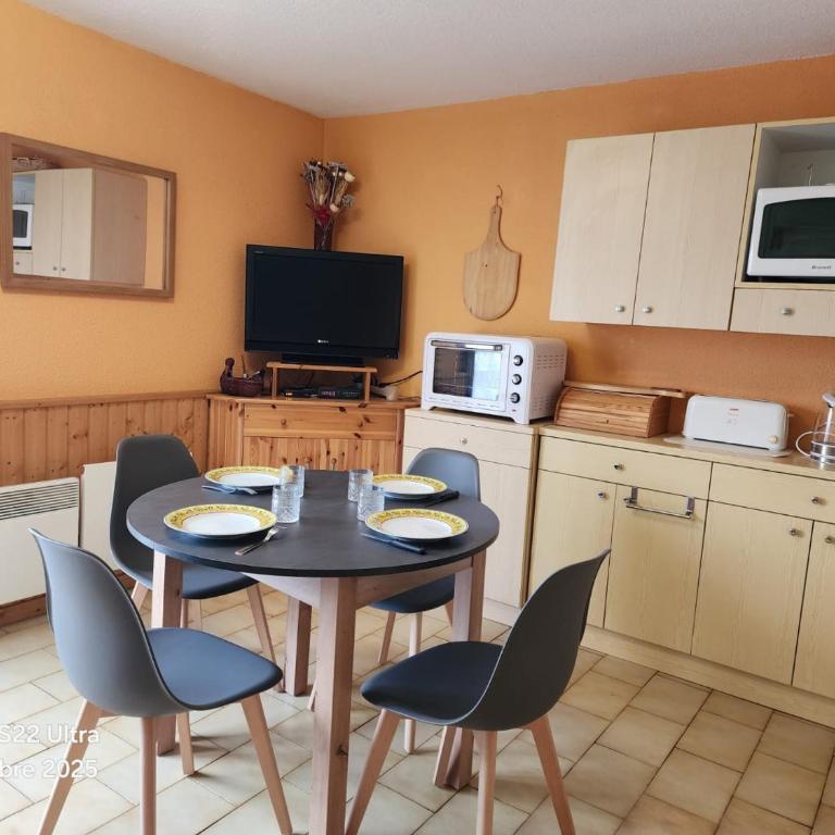Studio confortable à 200m des pistes avec balcon et TV - Animaux interdits - Appartement 1 Chambre - 14