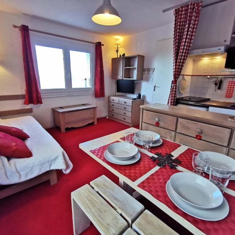 Studio cabine supérieur proche pistes, 4 pers, balcon sud, casier à ski - Appartamento con 1 Camera da Letto - 14