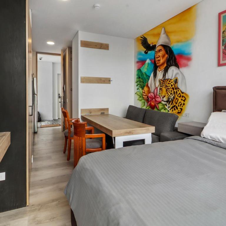 Apartaestudio Moderno en Edificio 33DC, Centro Internacional Bogotá, WiFi y Ubicación Premium - Apartamento de 1 dormitorio - 4