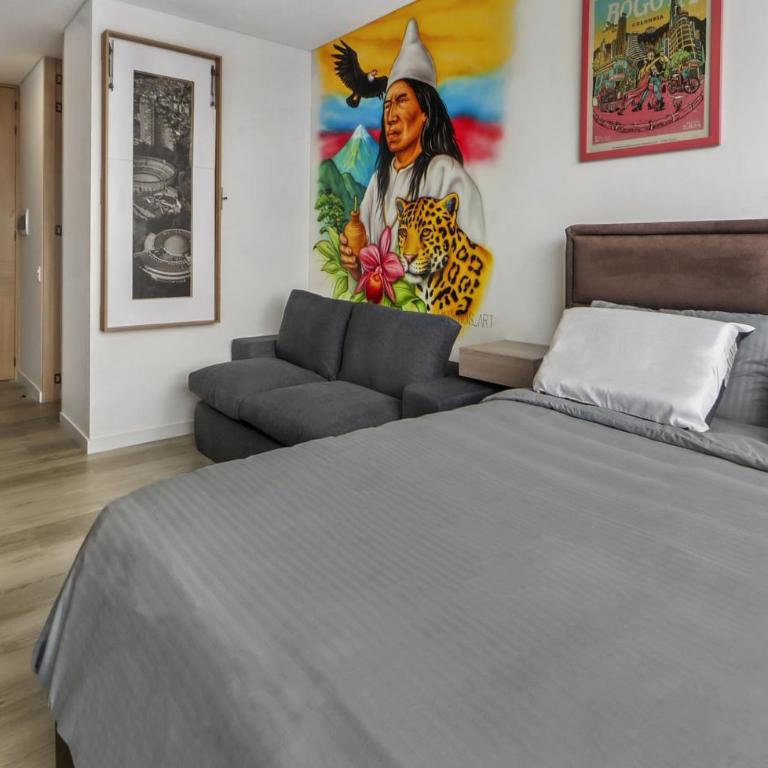 Apartaestudio Moderno en Edificio 33DC, Centro Internacional Bogotá, WiFi y Ubicación Premium - Apartamento de 1 dormitorio - 2