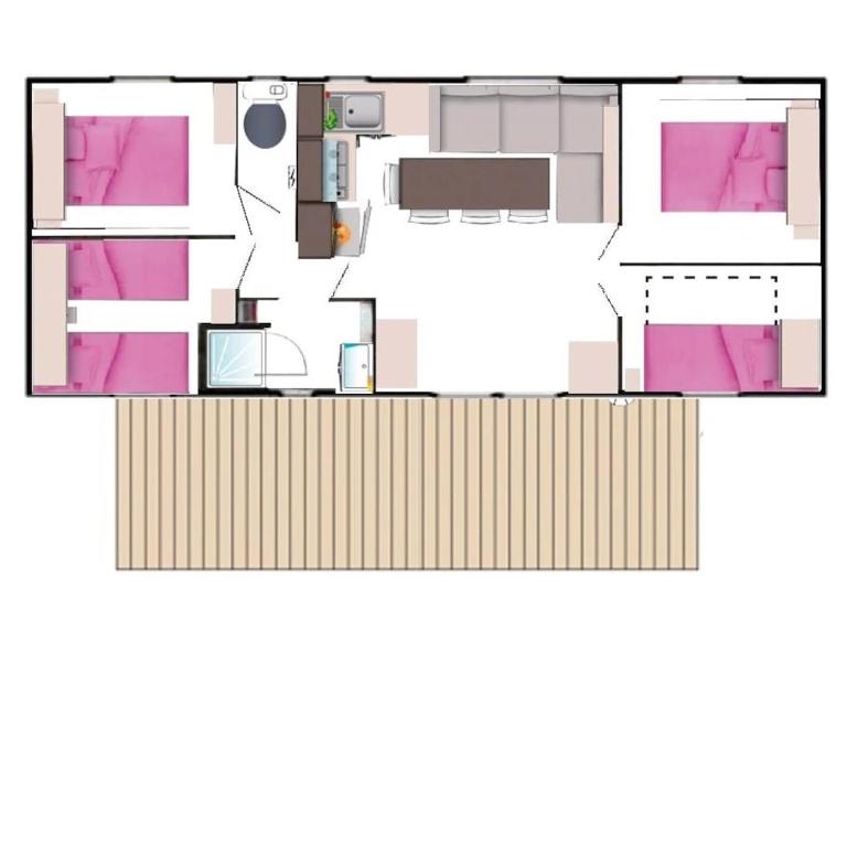 Camping 4 étoiles - Piscine - ccaaeah - Mobile Home 2 - 9