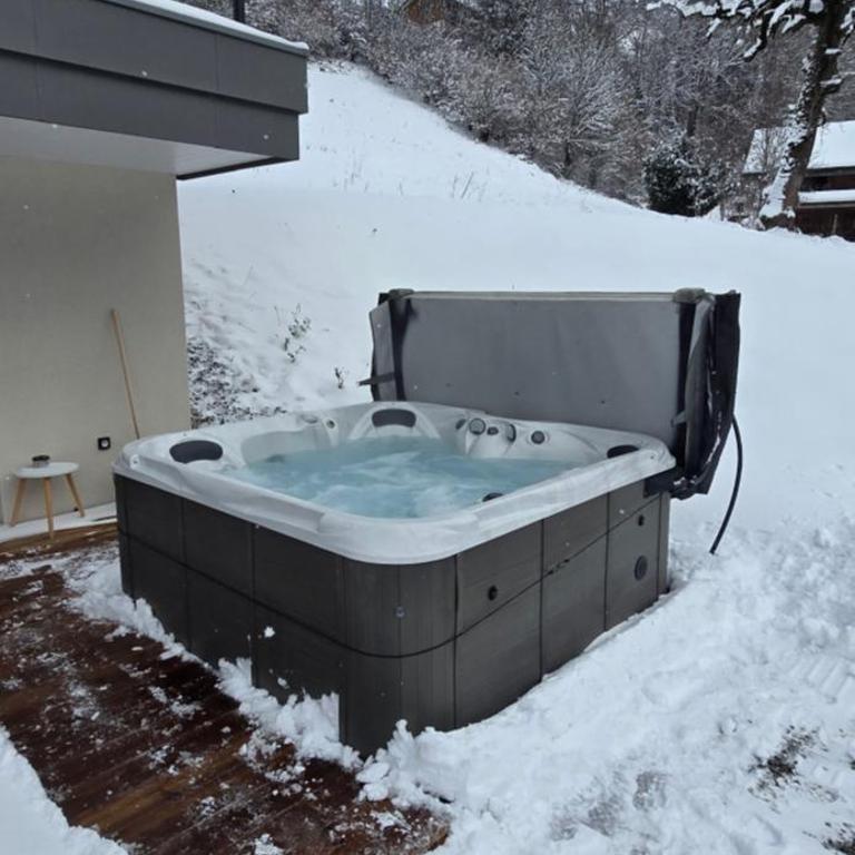 L'Aiguillon - Studio avec Jacuzzi pour 2 personnes et enfants proche stations - Idéal couple avec 1 enfant - Studio Familial - 6