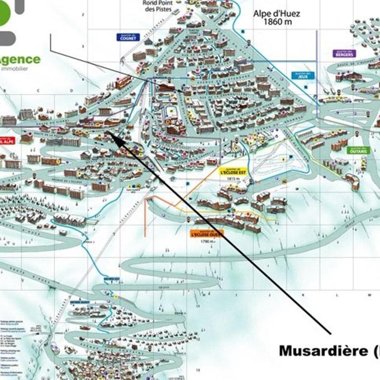 Charmant studio 4 pers avec balcon, parking et accès pistes - Alpe d'Huez - Appartement 1 Chambre - 10