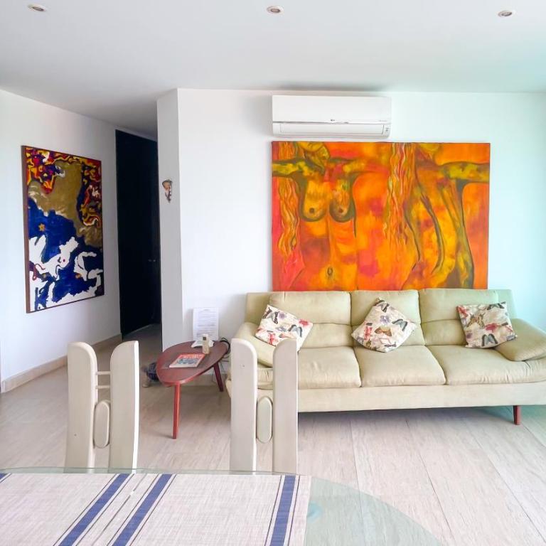 Hermoso Apartamento Frente al Mar 3 Habitaciones MSC34 - Three-Bedroom Apartment - 23