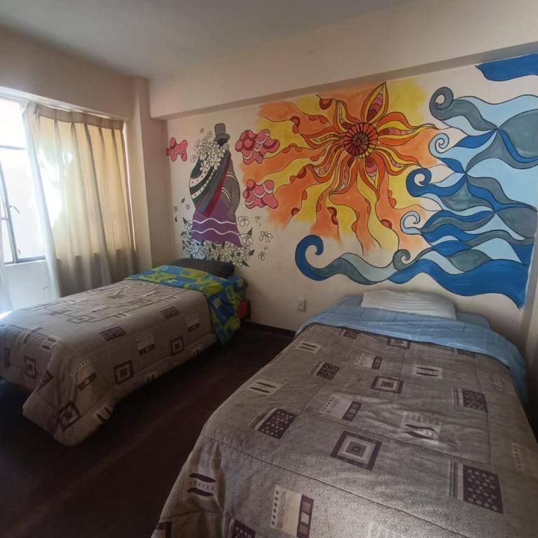 Nexus Solsticio Copacabana - Habitación Doble con baño privado - 2 camas - 7