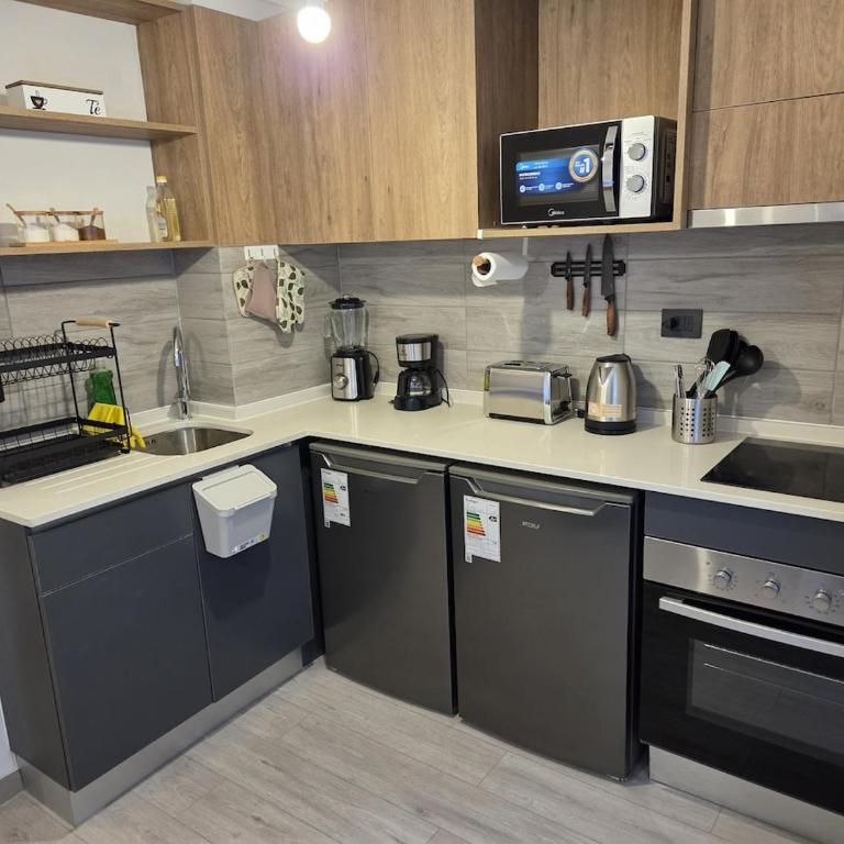 Cómodo depto estudio- Céntrico- Equipado- Piscina - Apartamento de 1 dormitorio - 3