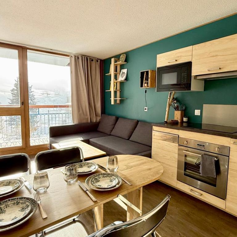 La Perdrix Blanche Appartement moderne Ski aux pieds - Vue panoramique et chambre séparée - 4 pers - Arcs 2000 - Appartement 1 Chambre - 1