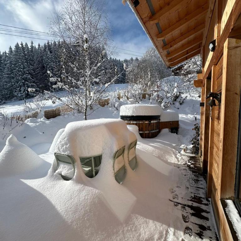 Chalet ski-in-out face au MontBlanc & Bain nordique - Chalet mit 2 Schlafzimmern - 25