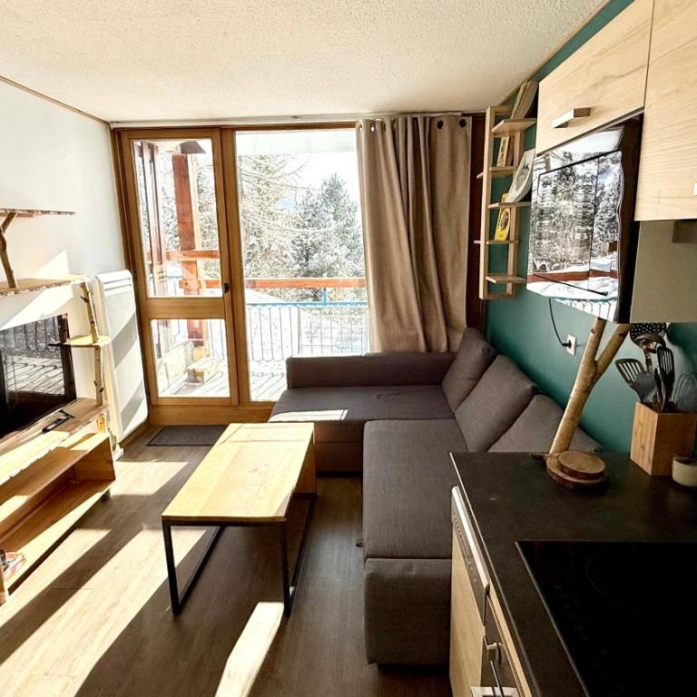 La Perdrix Blanche Appartement moderne Ski aux pieds - Vue panoramique et chambre séparée - 4 pers - Arcs 2000 - Appartement 1 Chambre - 5