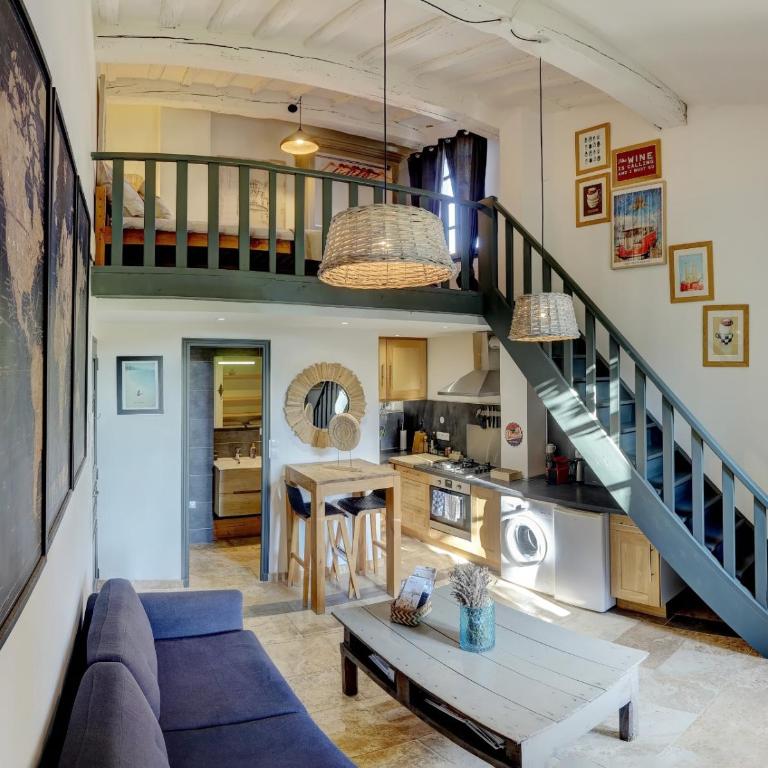 Cozy mezzanine dans bel immeuble HP Les Oliviers-4 - Appartamento con 1 Camera da Letto - 1