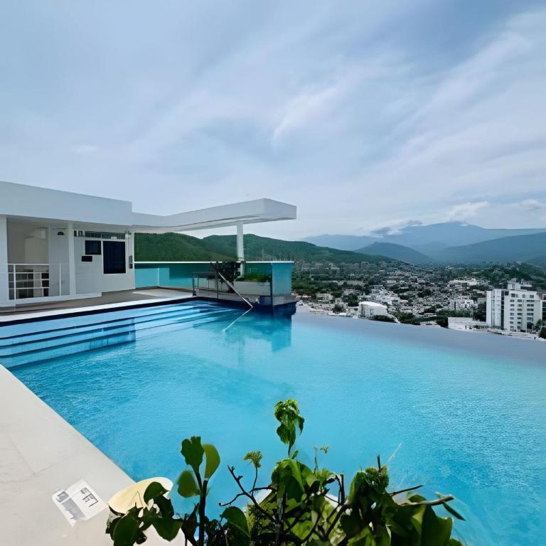 Rodadero | Poll Infinita | Vista al Mar | 1BR, 2BA - Apartamento de 1 dormitorio - 9