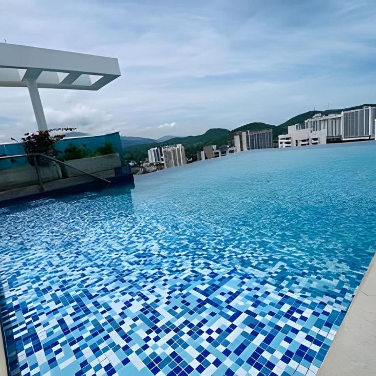 Rodadero | Poll Infinita | Vista al Mar | 1BR, 2BA - Apartamento de 1 dormitorio - 10