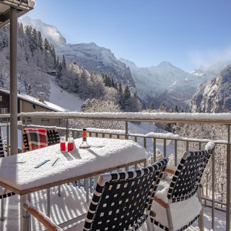 Chalet Mittaghorn Apt 5 - Deluxe Apartment mit Balkon und 2 Schlafzimmern - 13