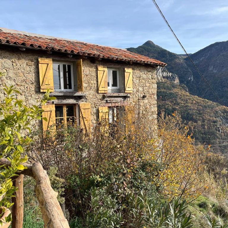 Maison Lantosque 4 personnes face montagne - Haus mit 1 Schlafzimmer - 2