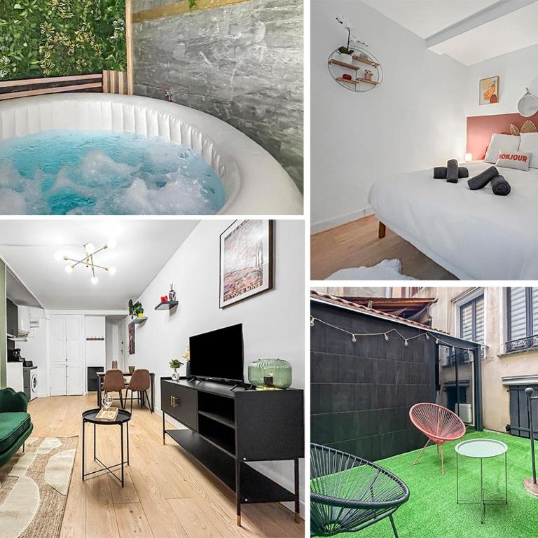 T2 rénové avec terrasse, spa et charme central - Appartement 1 Chambre - 4