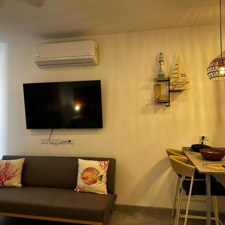 New luxury studio apartment with ocean view, Santa Marta - One-Bedroom Apartment with Balcony - 10