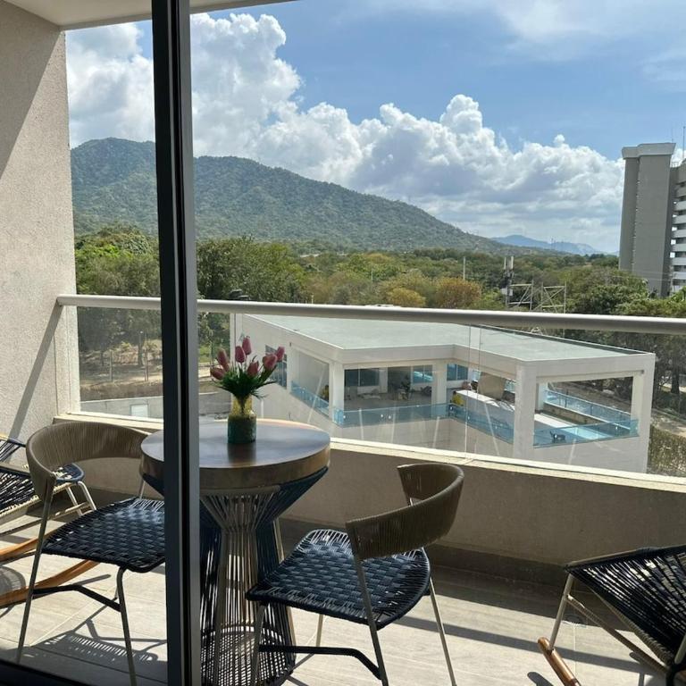 New luxury studio apartment with ocean view, Santa Marta - One-Bedroom Apartment with Balcony - 24